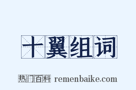 十翼组词是什么意思的图片